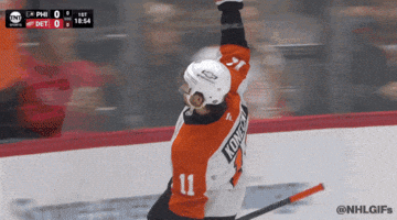 Happy Philadelphia Flyers GIF by NHL