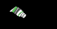 YuamPop art green paint acrilic GIF