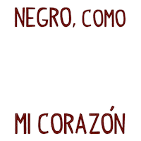 Corazon Negro Sticker by sugarlab
