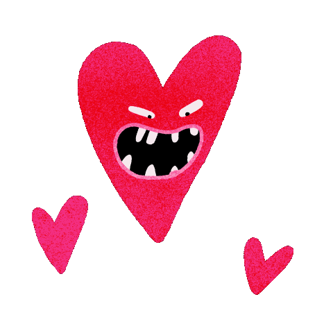 fairley_decent love heart illustration valentine Sticker