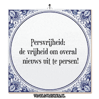 Humor Stem Sticker by Tegelspreuken.nl