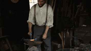heinzhistorycenter pittsburgh blacksmith blacksmithing heinz history center GIF