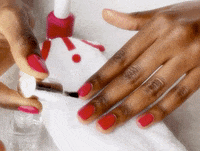 essie shiny manicure nail polish glossy GIF