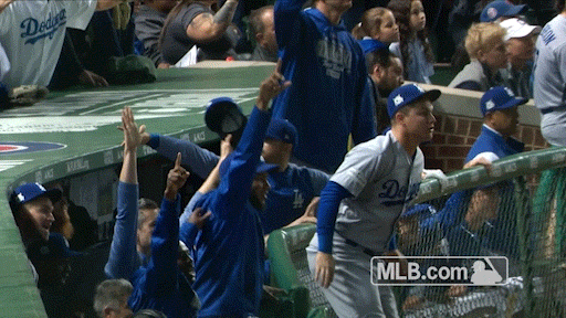 Dodgers Reaction GIF by MLB