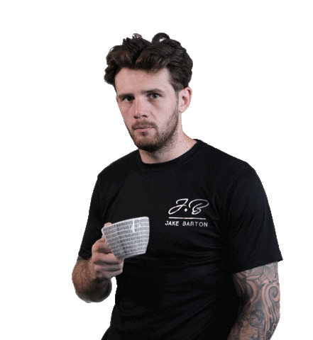 jbboxing giphyupload none of my business jake barton barton army Sticker