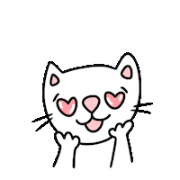 Fall In Love Cat Sticker