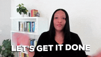 carinkilbyclark bossy boss lady get it done white background GIF