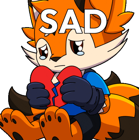 Sad Break Up Sticker by Foxy