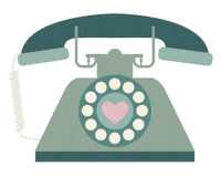 sydneysherrill phone telephone rotary phone vintage phone Sticker