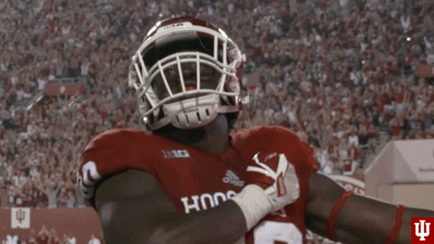 College Sports Football GIF by Indiana Hoosiers