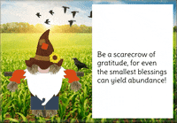 Gnome Scarecrow GIF