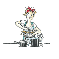 Ohlala_Solala vegan kochen gesund ohlala Sticker