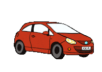 Loop Car Sticker by Molly Saunders