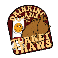 Thanks Giving Sticker by Old Sole Designs