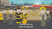 cave-in GIF by South Park 