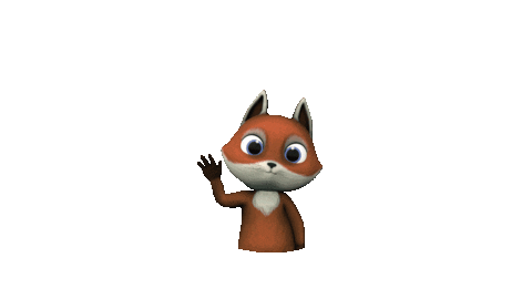 Fox Hello Sticker by nous Animation