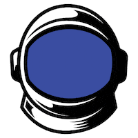 space shuttle dog Sticker by Revealed Recordings