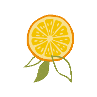 BrunchBuddy orange mimosa orange juice orange slice Sticker