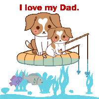 Fathers Day Dogs Sticker by MyMorningDog