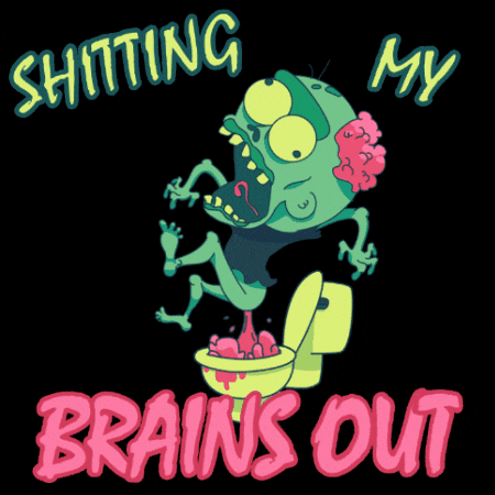 Zombie Brain GIF by Homework Studio