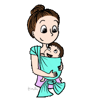 taninette babywearing postpartum mumlife portage Sticker
