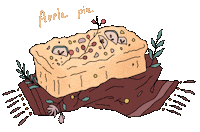 thevelvetdust sweet home cooking dessert Sticker