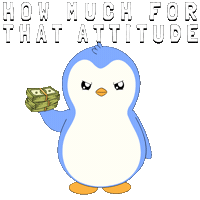 Money Invest Sticker by Pudgy Penguins