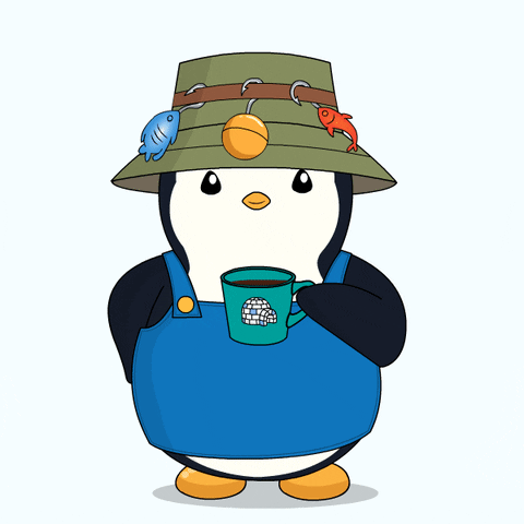 Good Morning Coffee GIF by Pudgy Penguins