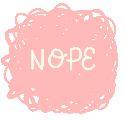 No Way Love Sticker by Joannabehar