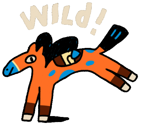 Horse Bucking Sticker by Made By Radio