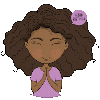Illustration Curls Sticker