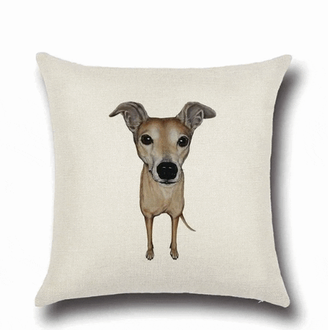 iLoveMyPet giphygifmaker whippet gifts whippet cushion cover simple whippet love cushion cover GIF