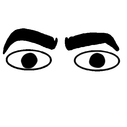 art-by-kate giphyupload eyes eye roll rolling eyes Sticker