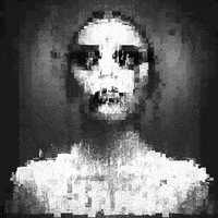 Yigoart girl glitch women dark GIF