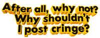 Gold Cringe Sticker by AnimatedText