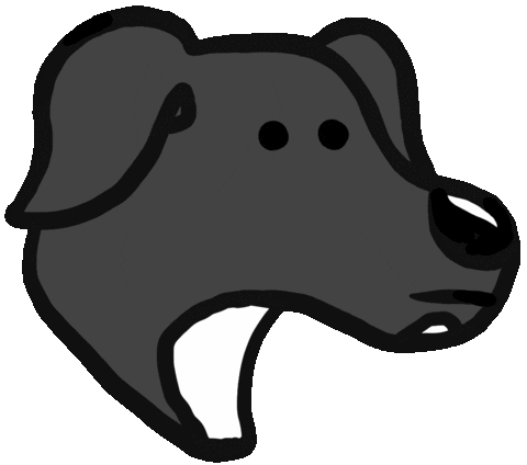 Dog Chien Sticker by Ruppert Tellac