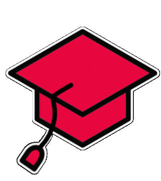 Graduation Cap Sticker by Harvard University