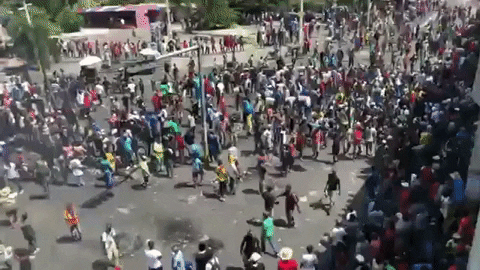 giphydvr giphynewsinternational haiti protests GIF