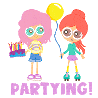 BeBerry happy birthday partying berries berrys Sticker
