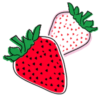 Strawberry Wimbledon Sticker by Markus Lupfer