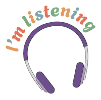 Listening Headphones Sticker by Snack Toronto Social Media Agency