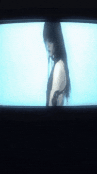 showingteeth tv horror vintage metal GIF
