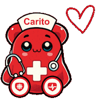 Heart Carito Sticker by Caritas Gesundheit Berlin