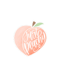 Peach Justpeachy Sticker