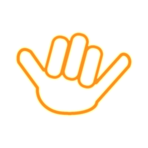 Shaka Sticker by Belle Vie Hawaii