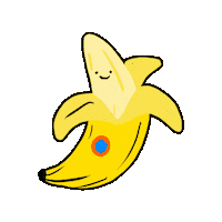 peachbabystudio dance fruit banana peachbaby Sticker