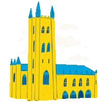 Chapel Hartford Sticker by TrinityCollege