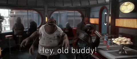 episode 2 hey old buddy GIF by Star Wars