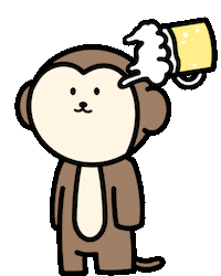 Monkey ビール Sticker