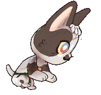 Cat Sticker by Kitten Cup Studio